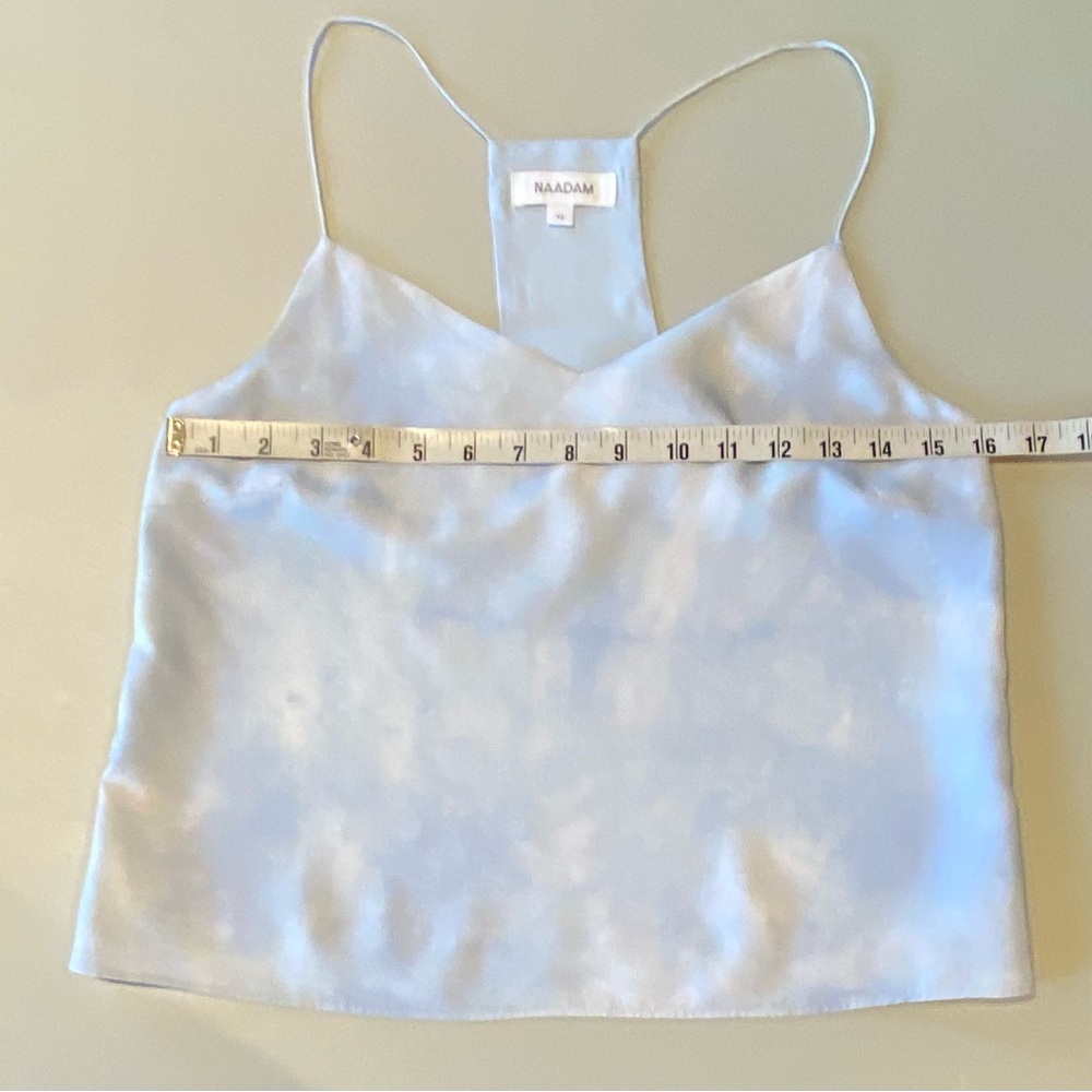 NAADAM Women's Washed Silk Camisole, Sky Blue, size XS - Picture 8 of 9